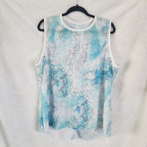 SOFIBELLA - Airflow Women's Sleeveless Top - 2X - Watercolor